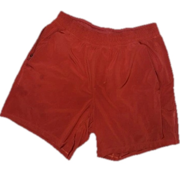 Lululemon 7-inch Shorts Size Large Men Maroon Rust Red - Picture 1 of 6